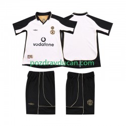 Manchester United Anniversary Football Shirt 2001 Dječji Gostujući dres 2002 Kratkih Rukava