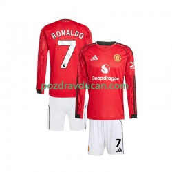 Nogometni Dresovi Manchester United Cristiano Ronaldo 7 Dječji Domaći dres 2025-2026 Dugi Rukav