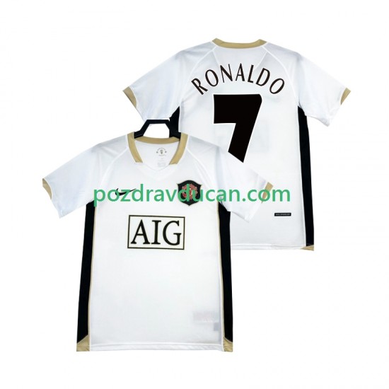 Nogometni Dresovi Manchester United RONALDO 7 -2007 Retro Muški Gostujući dres 2006 Kratkih Rukava