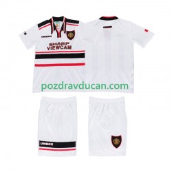 Nogometni Dresovi Manchester United Retro Dječji Gostujući dres 1998 Kratkih Rukava