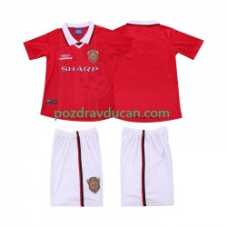 Nogometni Dresovi Manchester United 2000 Retro Dječji Domaći dres 1999 Kratkih Rukava
