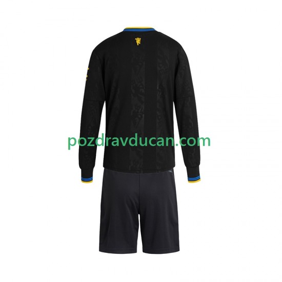 Nogometni Dresovi Manchester United Dječji Treći dres 2025-2026 Dugi Rukav