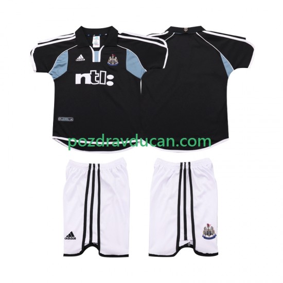 Nogometni Dresovi Newcastle United 2000 2001 Retro Dječji Gostujući dres Kratkih Rukava