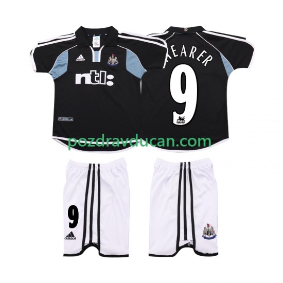 Nogometni Dresovi Newcastle United SHEARER 9 2000 2001 Retro Dječji Gostujući dres Kratkih Rukava