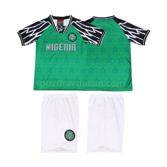 Nogometni Dresovi Nigerija 1995 Retro Dječji Domaći dres Kratkih Rukava