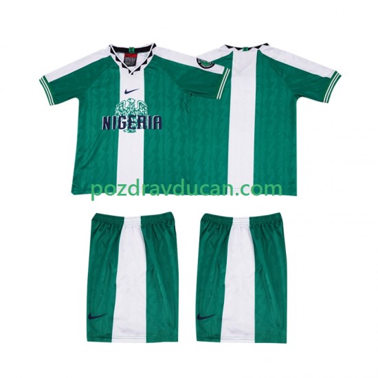 Nogometni Dresovi Nigerija 1996 Retro Dječji Domaći dres Kratkih Rukava