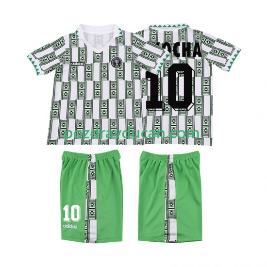 Nogometni Dresovi Nigerija OKOCHA 10 Retro Dječji Gostujući dres 1994 Kratkih Rukava