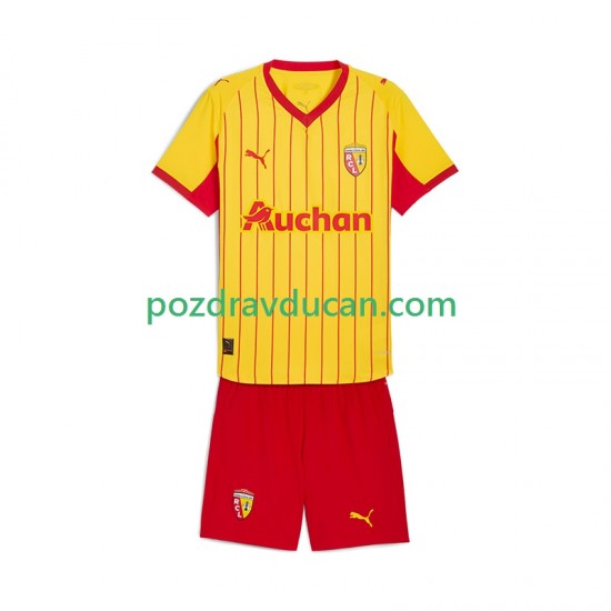 Nogometni Dresovi RC Lens Dječji Domaći dres 2025-2026 Kratkih Rukava