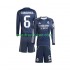 Nogometni Dresovi Real Madrid Camavinga 6 Dječji Gostujući dres 2025-2026 Dugi Rukav