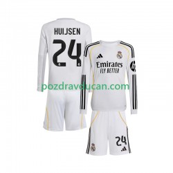 Nogometni Dresovi Real Madrid Huijsen 24 Dječji Domaći dres 2025-2026 Dugi Rukav