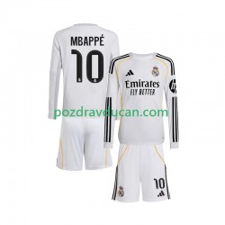 Nogometni Dresovi Real Madrid Mbappé Kylian 10 Dječji Domaći dres 2025-2026 Dugi Rukav