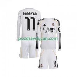 Nogometni Dresovi Real Madrid Rodrygo 11 Dječji Domaći dres 2025-2026 Dugi Rukav