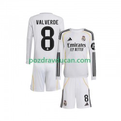 Nogometni Dresovi Real Madrid Valverde 8 Dječji Domaći dres 2025-2026 Dugi Rukav