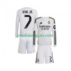 Nogometni Dresovi Real Madrid Vinicius Junior 7 Dječji Domaći dres 2025-2026 Dugi Rukav
