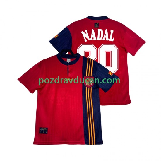 Nogometni Dresovi Španjolska NADAL 20 1996 Retro Muški Domaći dres Kratkih Rukava