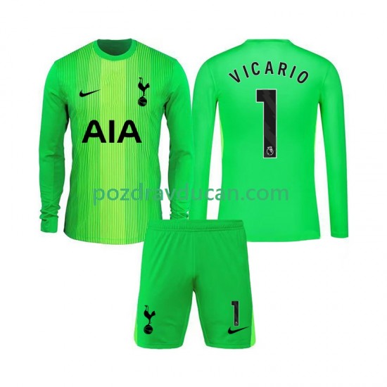 Nogometni Dresovi Tottenham Hotspur Guglielmo Vicario 1 Vratar Dječji Domaći dres 2025-2026 Dugi Rukav