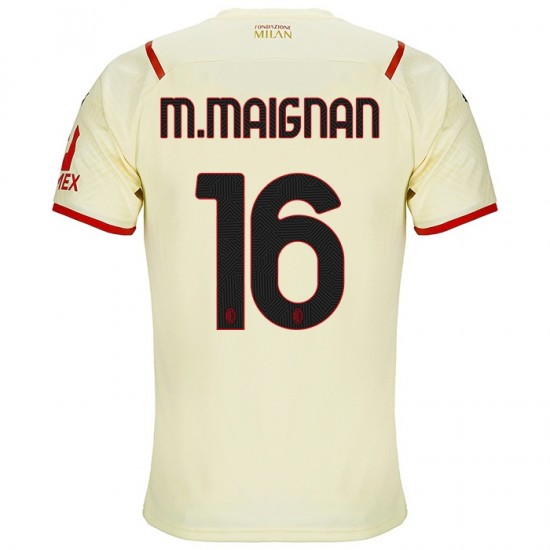 Nogometni Dresovi AC Milan Mike Maignan 16 Gostujući dres 2021-2022 Kratkih Rukava