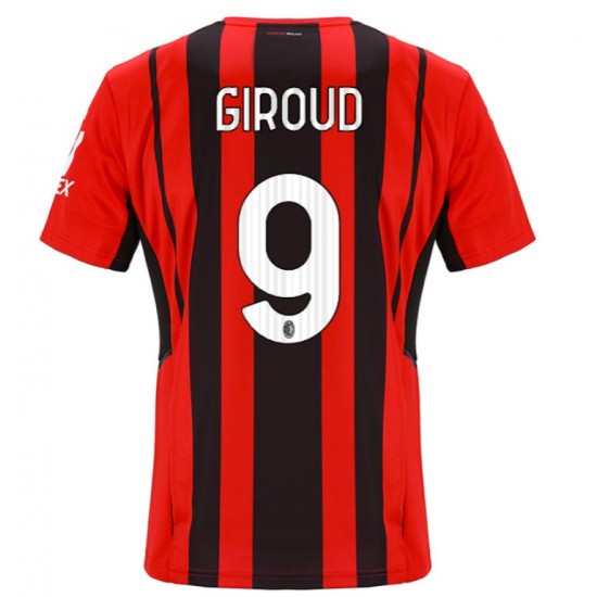 Nogometni Dresovi AC Milan Olivier Giroud 9 Domaći dres 2021-2022 Kratkih Rukava
