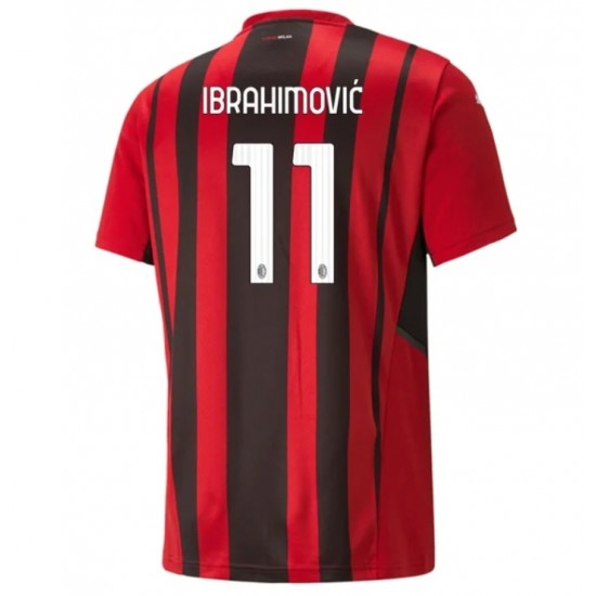 Nogometni Dresovi AC Milan Zlatan Ibrahimovic 11 Domaći dres 2021-2022 Kratkih Rukava