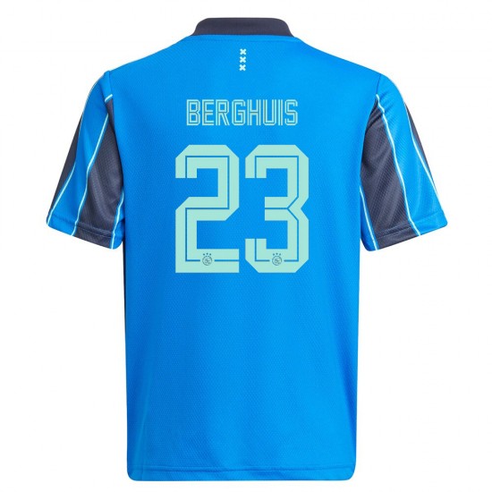 Nogometni Dresovi AFC Ajax Steven Berghuis 23 Gostujući dres 2021-2022 Kratkih Rukava