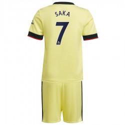 Nogometni Dresovi Arsenal Bukayo Saka 7 Dječji Gostujući dres 2021-2022 Kratkih Rukava