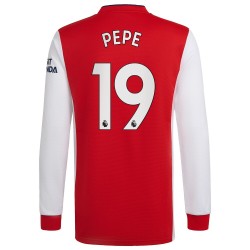Nogometni Dresovi Arsenal Nicolas Pepe 19 Domaći dres 2021-2022 Dugi Rukav