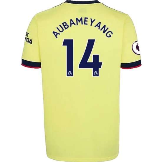 Nogometni Dresovi Arsenal Pierre-Emerick Aubameyang 14 Gostujući dres 2021-2022 Kratkih Rukava