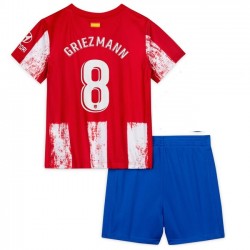 Nogometni Dresovi Atlético Madrid Antoine Griezmann 8 Dječji Domaći dres 2021-2022 Kratkih Rukava