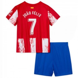 Nogometni Dresovi Atlético Madrid Joao Felix 7 Dječji Domaći dres 2021-2022 Kratkih Rukava