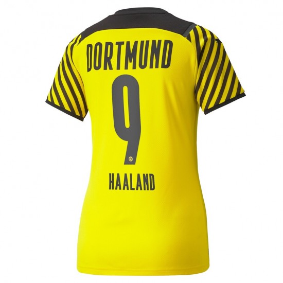 Nogometni Dresovi Borussia Dortmund Erling Haaland 9 Ženski Domaći dres 2021-2022 Kratkih Rukava