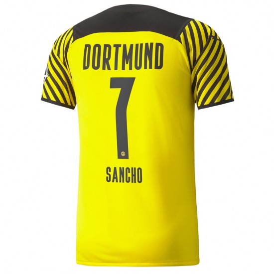 Nogometni Dresovi Borussia Dortmund Jadon Sancho 7 Domaći dres 2021-2022 Kratkih Rukava