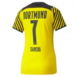 Nogometni Dresovi Borussia Dortmund Jadon Sancho 7 Ženski Domaći dres 2021-2022 Kratkih Rukava