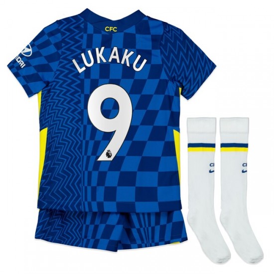 Nogometni Dresovi Chelsea Romelu Lukaku 9 Dječji Domaći dres 2021-2022 Kratkih Rukava