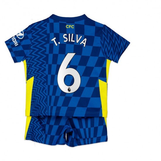 Nogometni Dresovi Chelsea T. Silva 6 Dječji Domaći dres 2021-2022 Kratkih Rukava