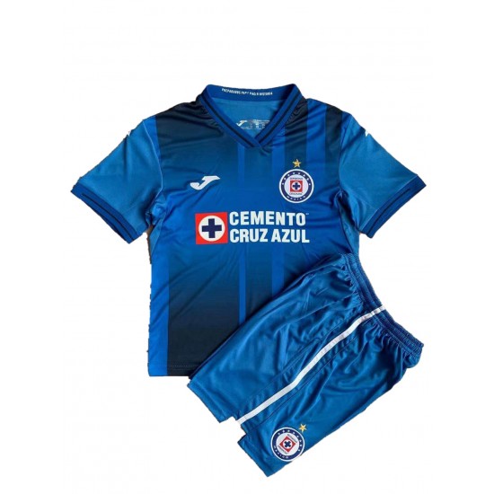 Nogometni Dresovi Cruz Azul Dječji Domaći dres 2021-2022 Kratkih Rukava