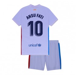 Nogometni Dresovi FC Barcelona Ansu Fati 10 Dječji Gostujući dres 2021-2022 Kratkih Rukava