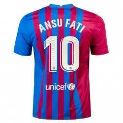 Nogometni Dresovi FC Barcelona Ansu Fati 10 Domaći dres 2021-2022 Kratkih Rukava
