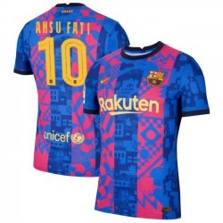 Nogometni Dresovi FC Barcelona Ansu Fati 10 Treći dres 2021-2022 Kratkih Rukava