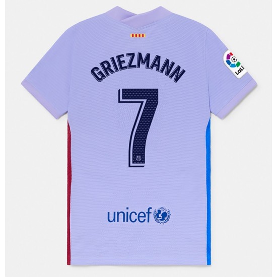 Nogometni Dresovi FC Barcelona Antoine Griezmann 7 Gostujući dres 2021-2022 Kratkih Rukava