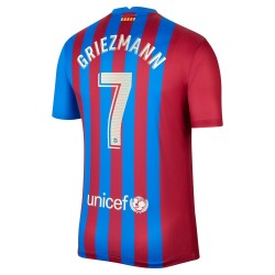 Nogometni Dresovi FC Barcelona Antoine Griezmann 7 Domaći dres 2021-2022 Kratkih Rukava