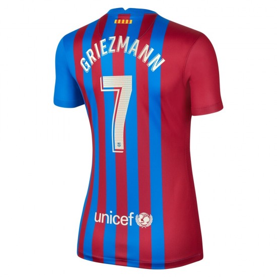 Nogometni Dresovi FC Barcelona Antoine Griezmann 7 Ženski Domaći dres 2021-2022 Kratkih Rukava
