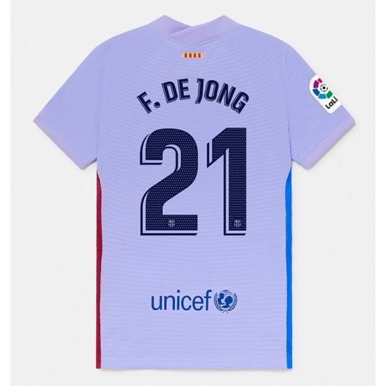 Nogometni Dresovi FC Barcelona F.De Jong 21 Gostujući dres 2021-2022 Kratkih Rukava