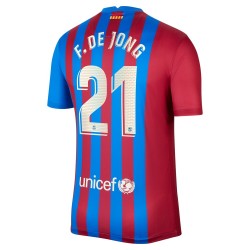 Nogometni Dresovi FC Barcelona F.De Jong 21 Domaći dres 2021-2022 Kratkih Rukava