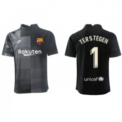 Nogometni Dresovi FC Barcelona Vratar Ter Stegen 1 Gostujući dres 2021-2022 Kratkih Rukava