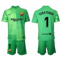 Nogometni Dresovi FC Barcelona Vratar Ter Stegen 1 Dječji Treći dres 2021-2022 Kratkih Rukava