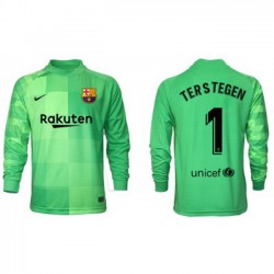 Nogometni Dresovi FC Barcelona Vratar Ter Stegen 1 Treći dres 2021-2022 Dugi Rukav