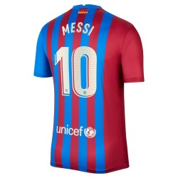 Nogometni Dresovi FC Barcelona Lionel Messi 10 Domaći dres 2021-2022 Kratkih Rukava