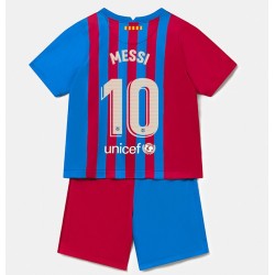 Nogometni Dresovi FC Barcelona Lionel Messi 10 Dječji Domaći dres 2021-2022 Kratkih Rukava