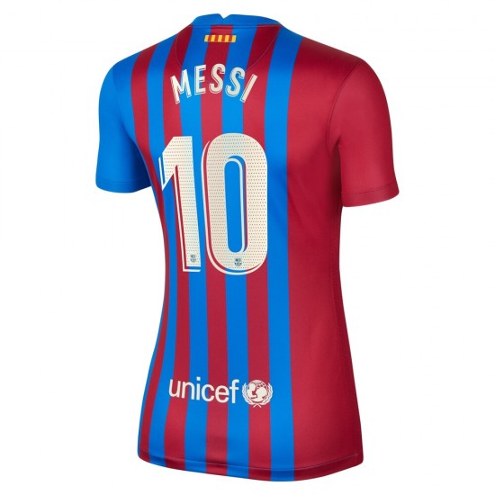 Nogometni Dresovi FC Barcelona Lionel Messi 10 Ženski Domaći dres 2021-2022 Kratkih Rukava