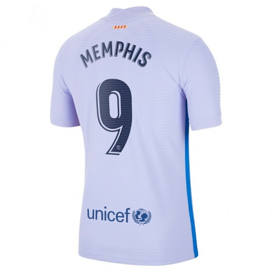 Nogometni Dresovi FC Barcelona Memphis Depay 9 Gostujući dres 2021-2022 Kratkih Rukava